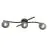 Emibig Deckenleuchte Opus Stahl Schwarz | Geeignet für 3x E14 - Max 10W