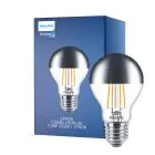 Philips Classic LED Glühbirne E27 Birne Spiegel 7.2W 650lm - 827 Extra Warmweiß | Dimmbar - Ersatz für 60W